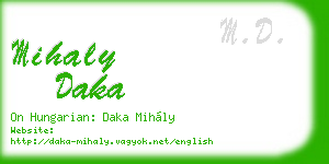 mihaly daka business card
