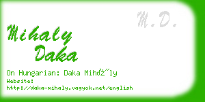 mihaly daka business card